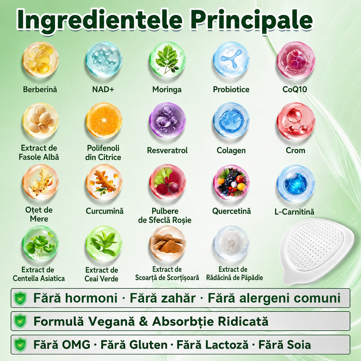 🎊Magazin Oficial | 🌿 GLORENDA® Moringa · Berberină × NAD+ Plasture Avansat Nano cu Microace 10 în 1 (Doar o dată pe zi, schimbări vizibile în 7 zile) ✅ Pentru obezitate, piele lăsată, diabet, apnee în somn, probleme articulare și multe altele（副本）