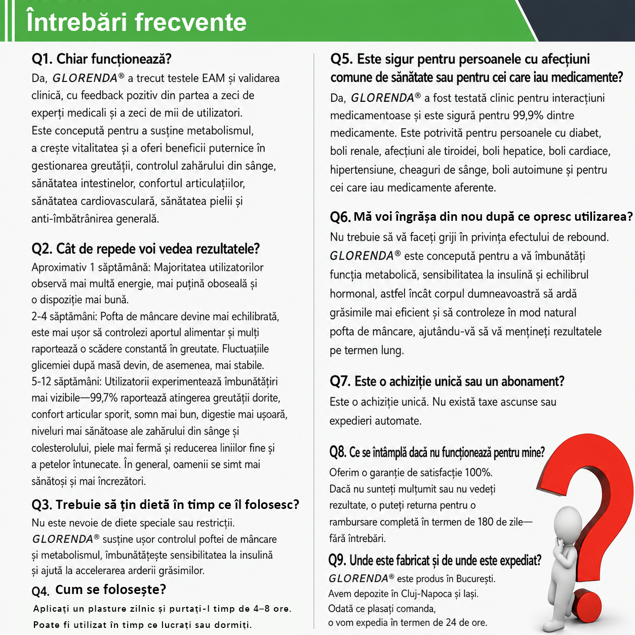 🎊Magazin Oficial | 🌿 GLORENDA® Moringa · Berberină × NAD+ Plasture Avansat Nano cu Microace 10 în 1 (Doar o dată pe zi, schimbări vizibile în 7 zile) ✅ Pentru obezitate, piele lăsată, diabet, apnee în somn, probleme articulare și multe altele（副本）